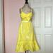 Lilly Pulitzer Dresses | Lilly Pulitzer Yellow Cocktail Dress | Color: White/Yellow | Size: 8