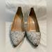 J. Crew Shoes | J.Crew Elsie Crackled Leather Pumps In White. Style No. B7978 Size: 8 1/2 | Color: Black/White | Size: 8.5