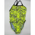 Nike Swim | Nike Swimsuit Women's Halter Back Size 8 Neon Green Bathing Swim Suit One Piece | Color: Green | Size: 8