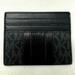 Michael Kors Accessories | Men's Michael Kors Hudson Logo Stripe Leather Card Case, Size Os - Black | Color: Black | Size: Os