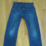 Levi's Bottoms | Levi's 569 Boy's Size 10 R (28 X 25) Jeans Dark Blue Slub Denim Loose Girl's Red | Color: Blue | Size: 10b