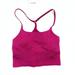 Lululemon Athletica Tops | Lululemon Wildberry Sonic Pink Ribbed Strappy Seamless Yoga Shelf Tank Top | Color: Pink | Size: 6