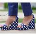 Kate Spade Shoes | Kate Spade Gingham Dabney Wedges In Navy And White | Color: Blue/White | Size: 6.5