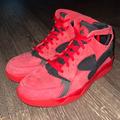 Nike Shoes | Nike Air Flight Huarache Prm Love Hate Qs Red Suede Men Size 13 | Color: Black/Red | Size: 13