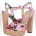 Jessica Simpson Shoes | Jessica Simpson Women’s Ivrey Heeled Sandal | Color: Pink/Tan | Size: 7