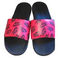 Nike Shoes | Mens Nike Size 11 Black Red Slip-Ons Soft Insole Slides Sandals Multi Logo Sfpf | Color: Black/Red | Size: 11