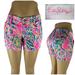 Lilly Pulitzer Shorts | Lilly Pulitzer Womens 0 Callahan Shorts Pink Multicolor Palm Reader Print Euc | Color: Pink | Size: 0