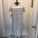 J. Crew Dresses | J. Crew Margo Midi Navy/Cream Striped Sweater Dress | Color: Blue/Cream | Size: S