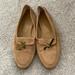 J. Crew Shoes | J. Crew Manhattan Loafers Khaki Tan Suede Leather Green Bow Shoe Italy, Size 8 | Color: Green/Tan | Size: 8