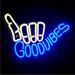 Urban Outfitters Wall Decor | Neon Sign Good Vibes Blue White Hippie Retro 90's Party Birthday Room Light Deco | Color: Blue/White | Size: Os