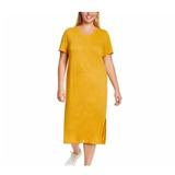 Jessica Simpson Dresses | Jessica Simpson Yellow Dress Womens Midi Dress In Yellow Plus Size Dress Large | Color: Gold/Yellow | Size: Large