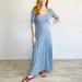 Lularoe Dresses | Lularoe Ana Short Sleeve Maxi Dress | Color: Blue | Size: Xl