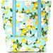 Victoria's Secret Bags | Luxury Vs Cooler Tiffany Teal Lemon Floral Nwt Tote Zip H2oproof Jumbo Bag | Color: Blue/Green | Size: Os