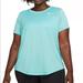 Nike Tops | Nike Women’s Plus Size Dry Legend Training Top Copa (Light Blue) 2x | Color: Blue/White | Size: 2x