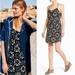 Madewell Dresses | Madewell Starview Batik Grid Silk Dress Size -00. Black Gray Racerback Lined | Color: Black/White | Size: 00