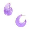 Kate Spade Jewelry | Kate Spade Adore-Ables Purple Huggies Earrings | Color: Gold/Purple | Size: Os