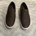 Michael Kors Shoes | Mk Used Brown Signature Slip On Shoes Size 9 | Color: Brown | Size: 9