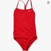 Nike Swim | Nike One Piece Swimsuit Red Girls Size 14 Nwt | Color: Red | Size: 14g
