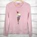 Kate Spade Sweaters | Kate Spade Baby Pink Embellished Ice Cream Cone Silk Blend Sweater Xs | Color: Cream/Pink | Size: Xs