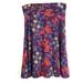 Lularoe Skirts | Lularoe Skirt Size Xl Purple Floral Ladies Skirt Stretch Bottom | Color: Purple | Size: Xl