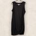 Nine West Dresses | Nine West Women’s Ruched Black Dress Size Xxl 0108 | Color: Black | Size: Xxl