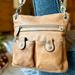 Giani Bernini Bags | Giani Bernini Leather Crossbody Bag With Adjustable Strap, Tan Brown Purse | Color: Brown/Tan | Size: Os