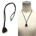 Louis Vuitton Jewelry | Louis Vuitton Necklace Mp1968 Pendant Leather X Silver 925 Brown Champagne Gold | Color: Brown | Size: Os