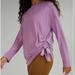 Lululemon Athletica Tops | Lululemon Sinch Tie Long Sleeve Top | Color: Pink | Size: 6