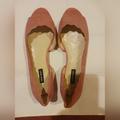 Nine West Shoes | Nine West Suede Leather Flat Shoes. | Color: Pink | Size: 9