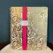 Lilly Pulitzer Office | Lilly Pulitzer Large Hardcover Spiral Notebook, 11" X 9.5" Gold Beach Haven | Color: Gold/White | Size: Os