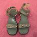 Michael Kors Shoes | Michael Kors Green Studded Sandals Size 9.5 | Color: Green | Size: 9.5