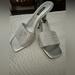 Nine West Shoes | Nine West Rhinestone Silver Heeled Shoes Size 7 | Color: Silver | Size: 7