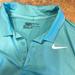 Nike Shirts | Men’s Tiffany Blue Golf Polo Size Medium Standard Fit | Color: Blue | Size: M