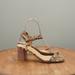 Madewell Shoes | Madewell Ma600 Womens The Hollie Ankle Strap Sandals Snake Brown Black Size 10 | Color: Brown | Size: 10