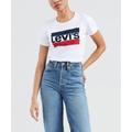 Levi's Tops | Levi's Nwt White Perfect Short Sleeve Crew Neck Logo Graphic T-Shirt Size Xxl | Color: White | Size: Xxl