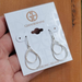 Giani Bernini Jewelry | New! Giani Bernini Sterling Silver Double Teardrop Wire Drop Earrings | Color: Silver | Size: Os