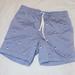 J. Crew Shorts | Men's Medium J Crew Dock Shorts W/ Elastic Waist Pelican Print Blue | Color: Blue | Size: M
