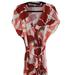 Nine West Dresses | Nine West Women's Colorful Wrap-Look Dress Size Large | Color: Cream/Pink | Size: L