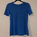 Lululemon Athletica Tops | Lululemon Blue Short Sleeve Top | Color: Blue | Size: 6