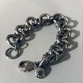 J. Crew Jewelry | 3 For $30 J.Crew Mixed Metal Gold Silver Boho Chunky Chain Link Bracelet Signed | Color: Gold/Silver | Size: Os