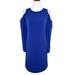 Michael Kors Dresses | Michael Kors Royal Blue Cold Shoulder Tie Sleeve Knit Dress | Color: Blue | Size: Xs