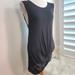 Madewell Dresses | Madewell Twisted Sleeveless T-Shirt Dress Crew Neck Women's Size Large | Color: Black | Size: L