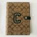 Coach Office | Coach Notebook Signature Canvas Varsity Motif Amazon Green Multi | Color: Brown/Green | Size: Os