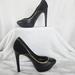 Jessica Simpson Shoes | Jessica Simpson Black Platform Zipper Trim Heels Pumps 8.5 Euc | Color: Black | Size: 8.5