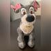 Disney Toys | Large Disney Collection Lady And The Tramp Gray Dog Plush Soft Stuffed Toy 13” | Color: Gray | Size: 13 Inch