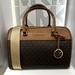 Michael Kors Bags | Michael Kors Travel Medium Duffel Crossbody / Satchel Bag | Color: Brown/Gold | Size: Medium