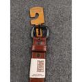 Levi's Accessories | Levis Handcrafted Genuine Brown Leather Belt Size 42 New Pewter Color Buckle | Color: Brown | Size: 42