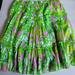 Lilly Pulitzer Skirts | Lilly Pulitzer Ruffle Pleated Skirt Size Medium ,Lined Elastic . | Color: Green/Pink | Size: M