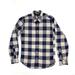 J. Crew Shirts | Men's J. Crew Long Sleeve Plaid Button Down Casual Shirt 100% Cotton Slim Fit Xs | Color: Blue/Cream | Size: Xs