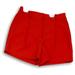 Nine West Shorts | Nine West Womens Red Pockets High Waist Pleated Straight Leg Chino Shorts Size 6 | Color: Red | Size: 6